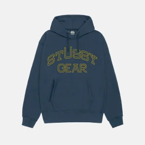 STUSSY GEAR HOODIE BLUE