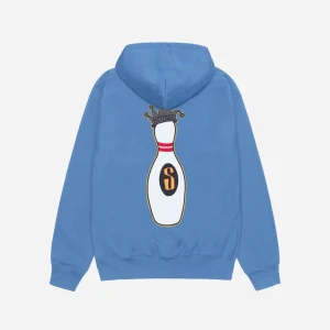 STUSSY KINGPIN ZIP HOODIE BLUE