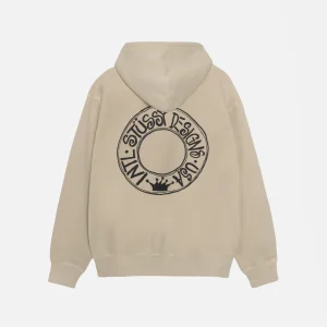 STUSSY BUANA ZIP HOODIE PIGMENT DYED KHAKI