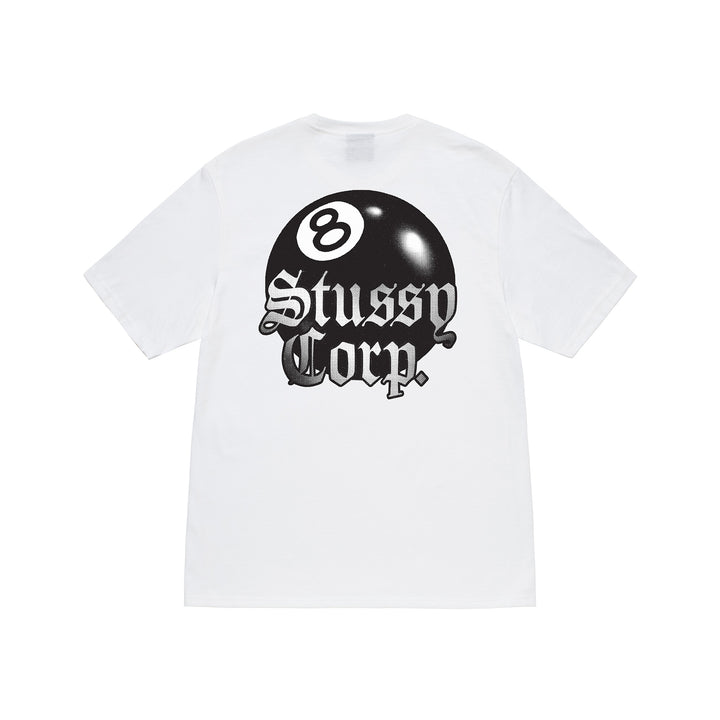 Stussy 8 Ball Corp T-Shirt White