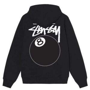 Stussy 8 Ball Hoodie Black