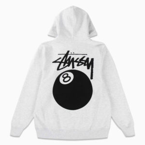 Stussy 8 Ball Hoodie Gray