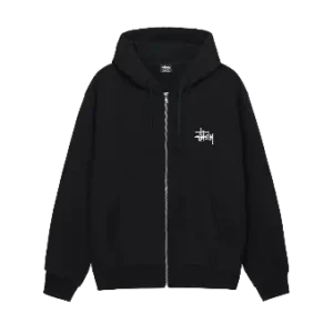 Stussy Black Zip Up Hoodie