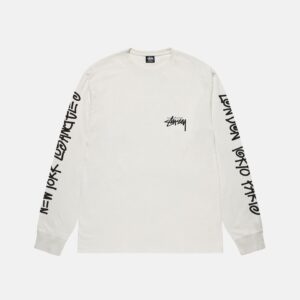 STUSSY BIG CITIES LS TEE PIGMENT DYED