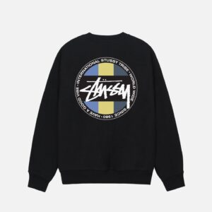 STUSSY CLASSIC DOT CREW – Black