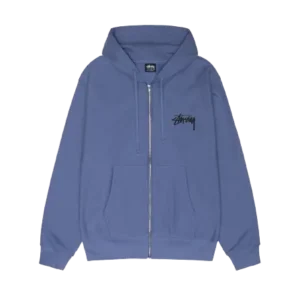 Stussy Blue Zip Up Hoodie