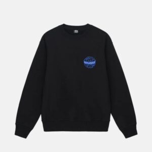 STUSSY FRESH GEAR CREW BLACK