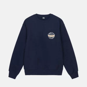 STUSSY FRESH GEAR NAVY BLUE CREW