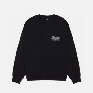 STUSSY IST CREW PIGMENT DYED – Black