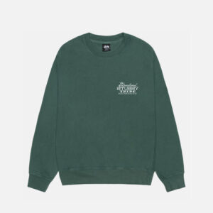 STUSSY IST CREW PIGMENT DYED – Green