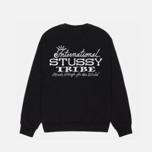 STUSSY IST CREW PIGMENT DYED – Black