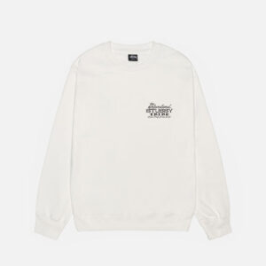 STUSSY IST CREW PIGMENT DYED – White