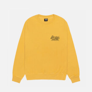 STUSSY IST CREW PIGMENT DYED – Yellow