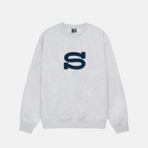 STUSSY LETTERMAN CREW – White