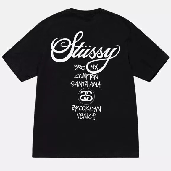 Stussy World Tour T-Shirt Black