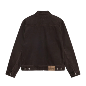 STUSSY ZIP WORK JACKET DENIM – BROWN